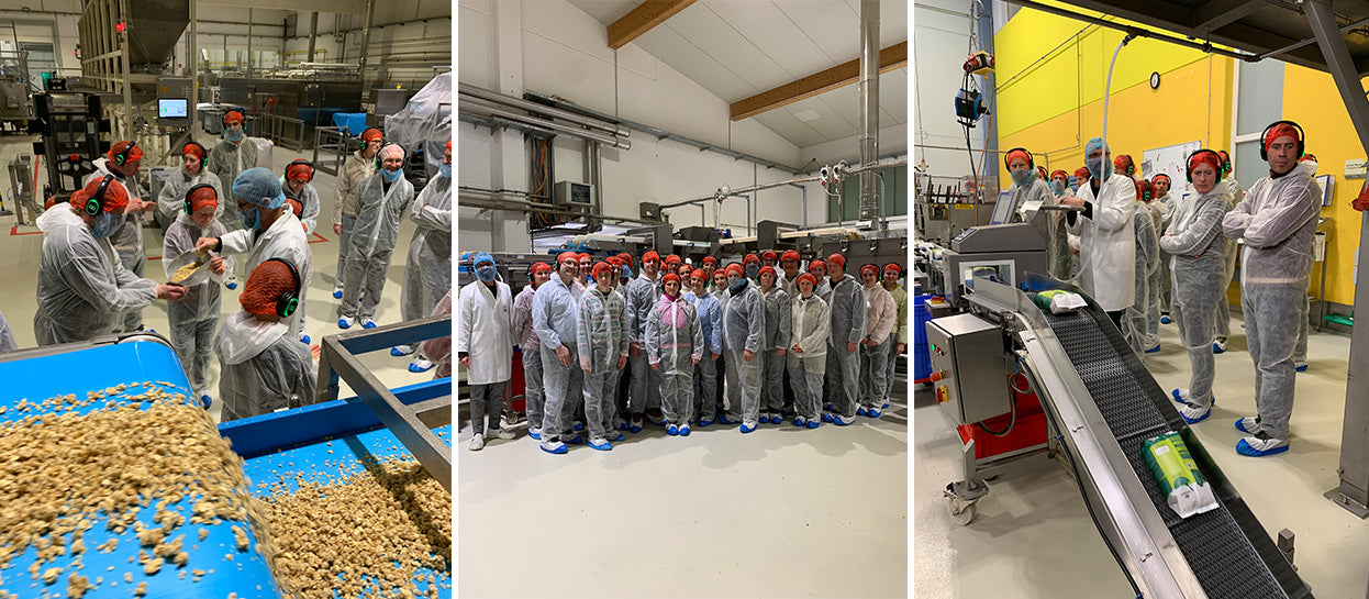 Barnhouse Landwirt*innen in der Krunchy-Produktion