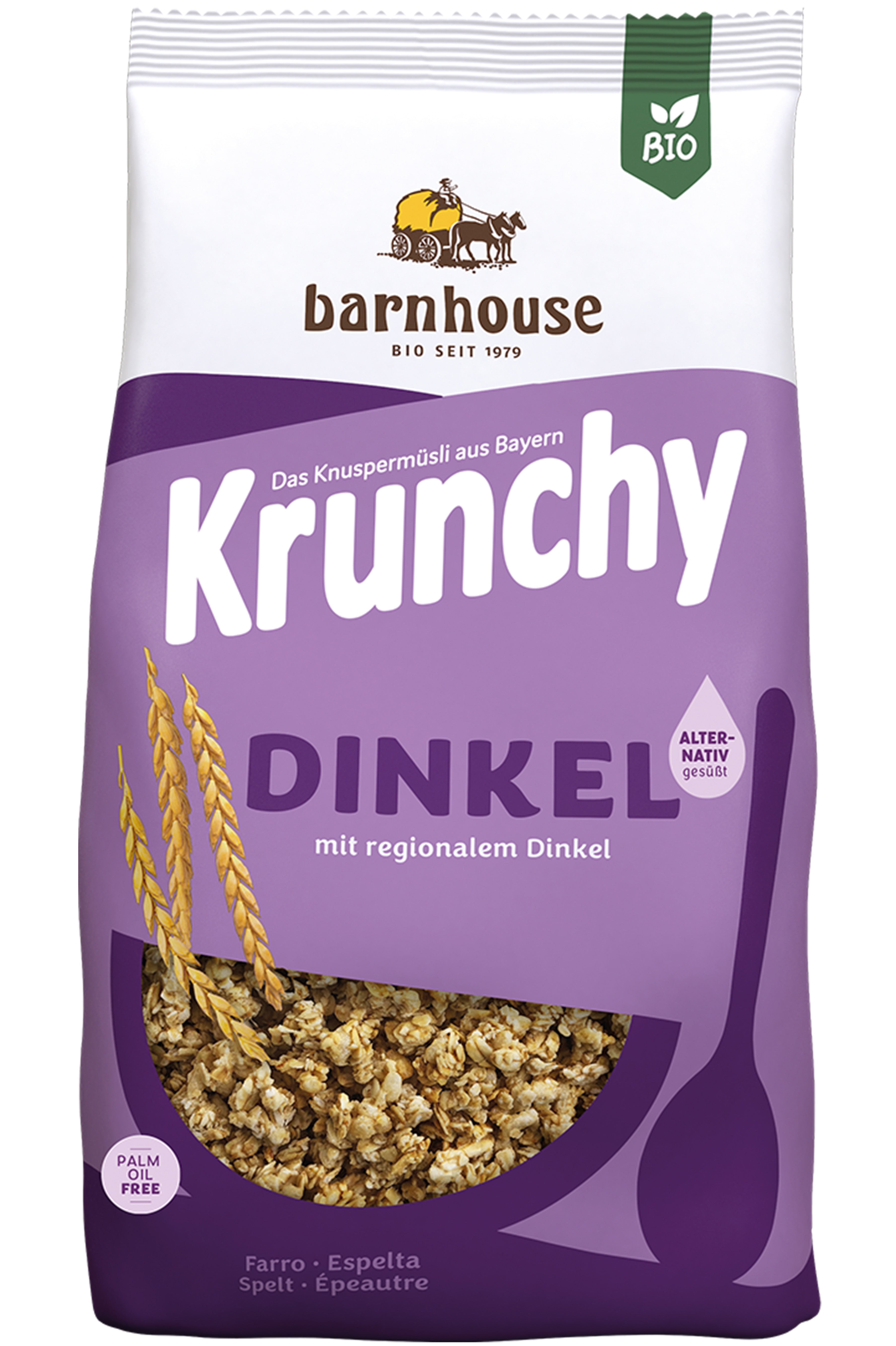 Krunchy Spelt alternatively sweetened