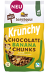 Packshot von Krunchy Chocolate Banana Chunks des Bio-Knuspermüsli-Herstellers Barnhouse