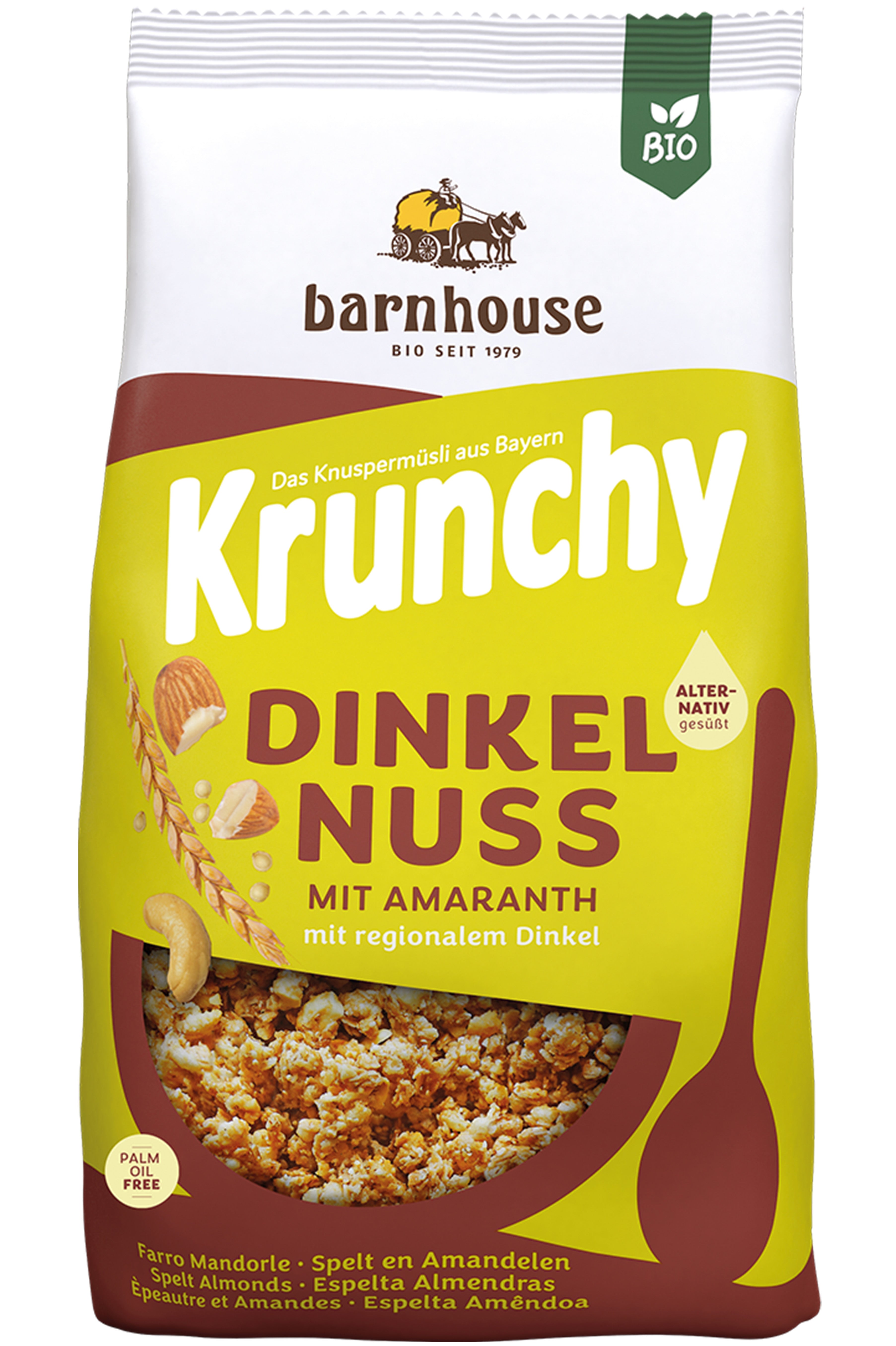 Krunchy Dinkel-Nuss mit Amaranth