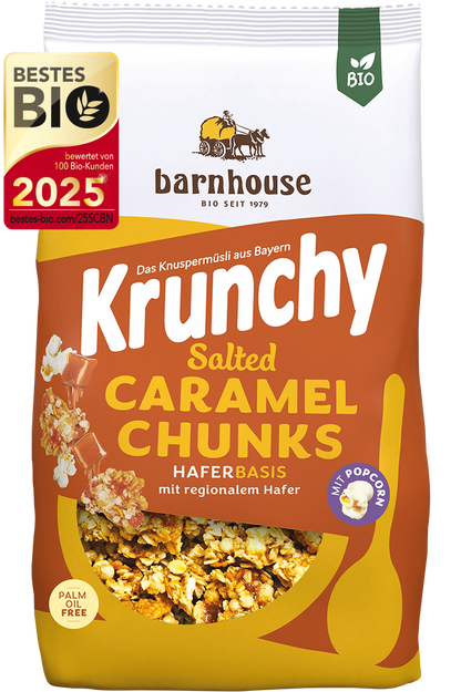 Bestes Bio 2025: Krunchy Salted Caramel Chunks von Barnhouse