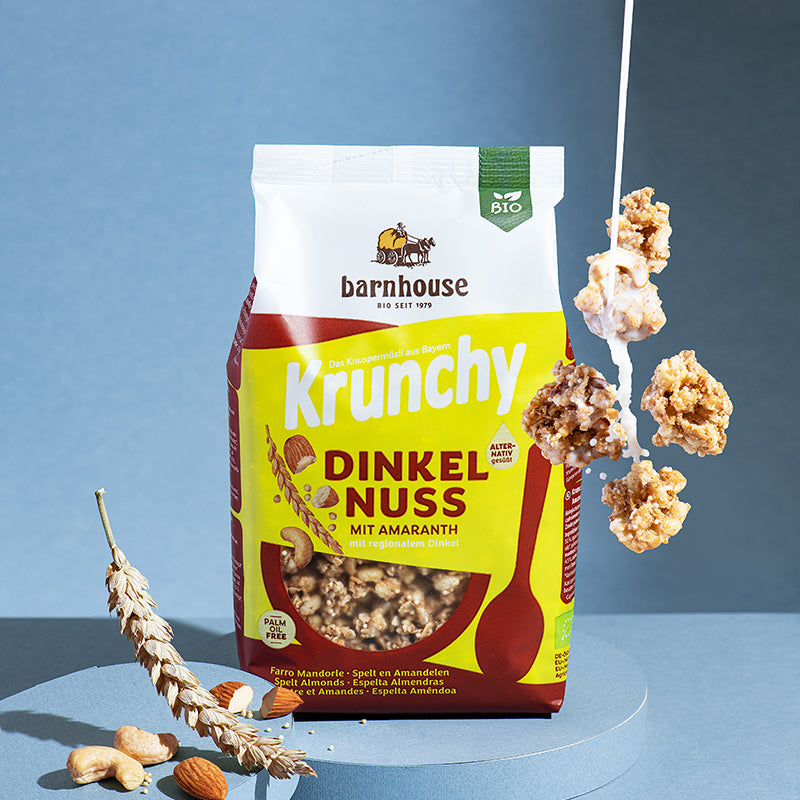 Krunchy Dinkel-Nuss mit Amaranth von Bio-Knuspermüsli-Hersteller Barnhouse