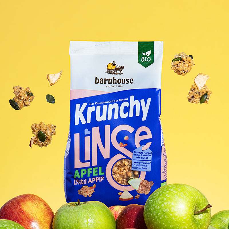 Krunchy Linse mit Apfel von Bio-Knuspermüsli-Hersteller Barnhouse